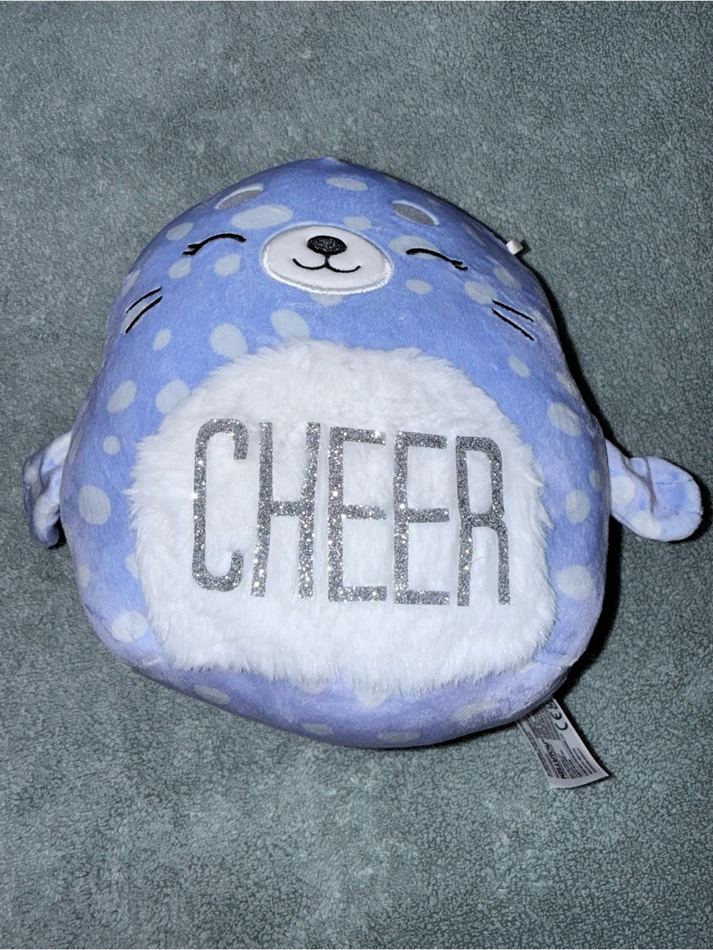 Squishmallows Gianna the Seal 7.5" CHEER Holiday Edition Plush EUC